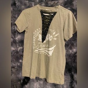 Green shirt